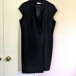 Wrap dress with cap sleeves